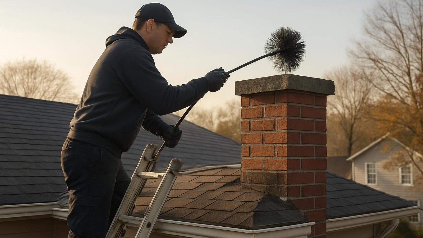 Practical chimney sweep & inspection in Hamden
